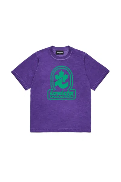Dsquared2 T-shirt Invicta X  In Violet
