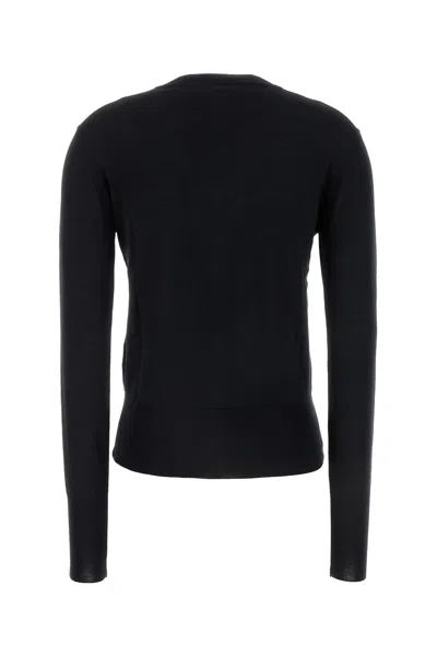 Vivienne Westwood Bea Black Cropped Cardigan With Round Neck And Front Orb Embroidery In Cotton Woman