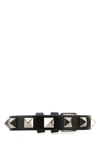 Valentino Leather Bracelet Rockst