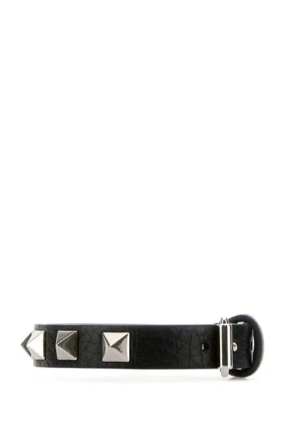 Valentino Leather Bracelet Rockst