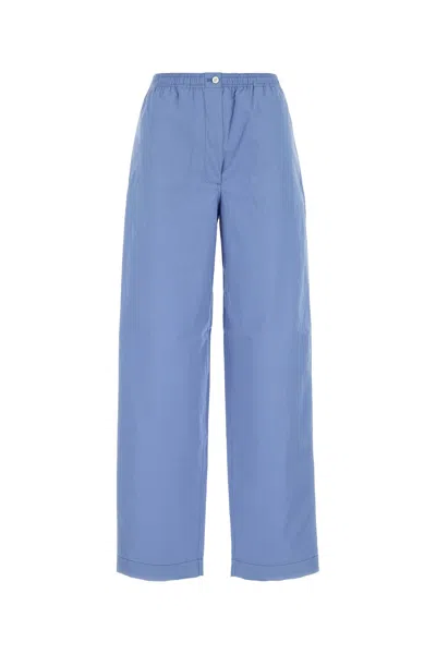 Miu Miu Women's Cerulean Blue Poplin Pyjama Pant