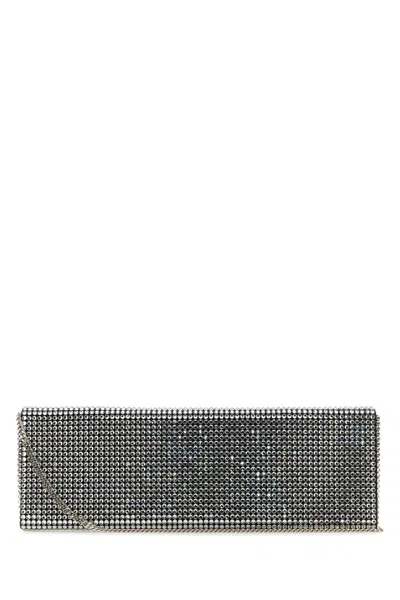Amina Muaddi Women's Embellished Satin Amini Paloma Clutch