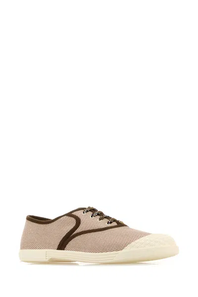 Valentino Bay By Bay Webbing-trimmed Checked Canvas Sneakers