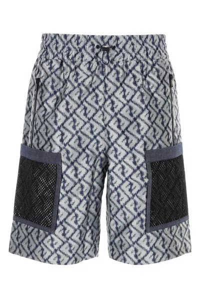 Fendi Bermuda In Poliestere Ricamato  Uomo