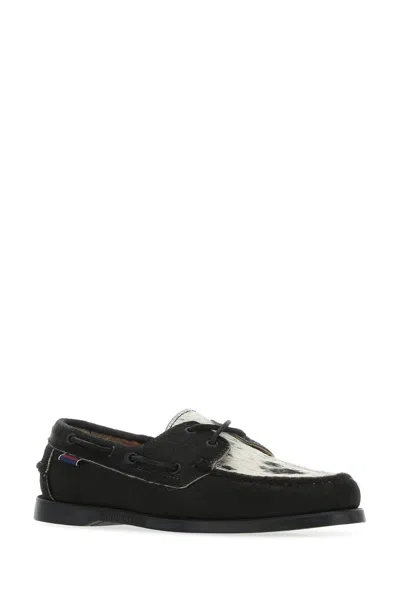 Sebago Multicolor Calf Hair Docksides Portland Raw Loafers
