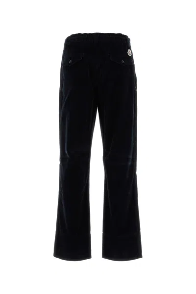 Moncler Corduroy Trousers With Back Pockets And Button Accents