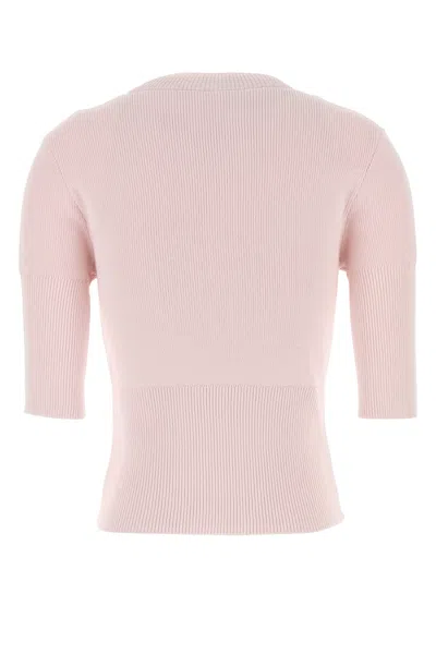 Givenchy Ribbed Crewneck Knitwear Half-length Sleeves