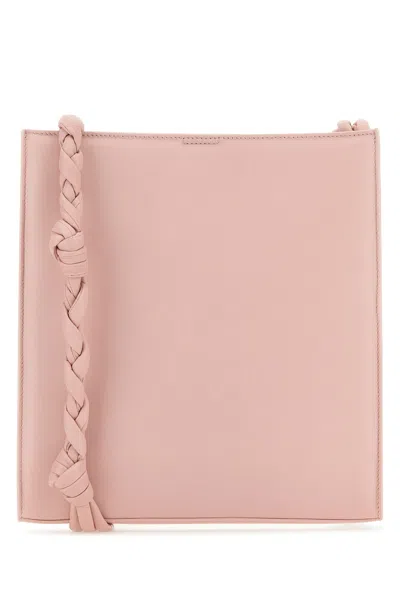 Jil Sander Unique Handle Leather Shoulder Bag