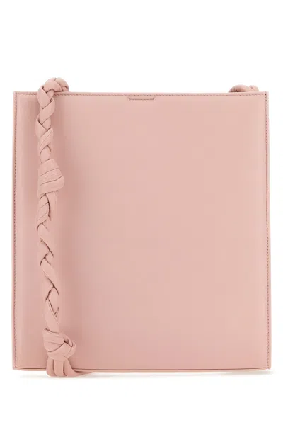 Jil Sander Unique Handle Leather Shoulder Bag