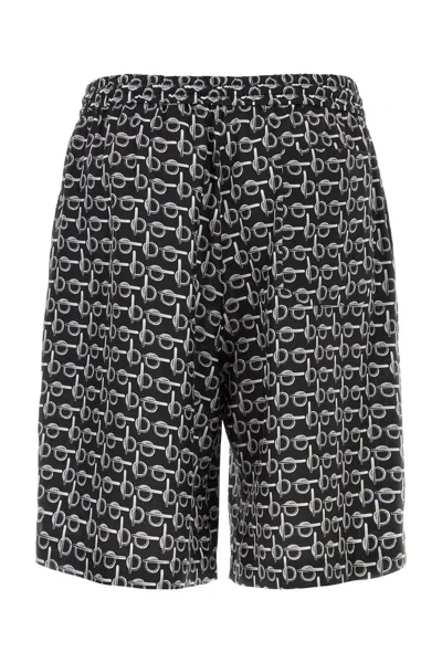 Burberry Printed Silk Bermuda Shorts