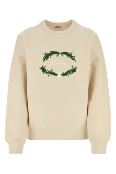 Burberry Off-white Thistle Logo Sweatshirt
