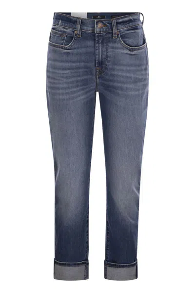 7 For All Mankind Groovy Skinny Jeans In Navy