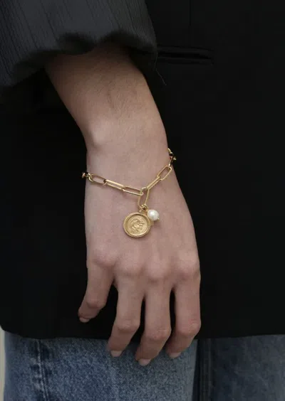 Hermina Athens Hercules Yasemi & Charms Bracelet Accessories In Gold