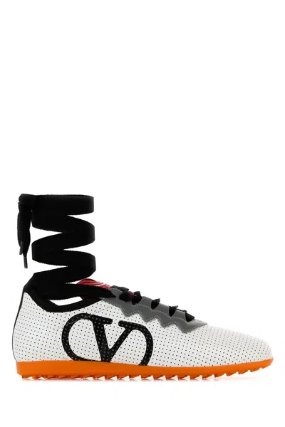 Valentino Chromathon Low-top Sneakers In Perforated Leather
