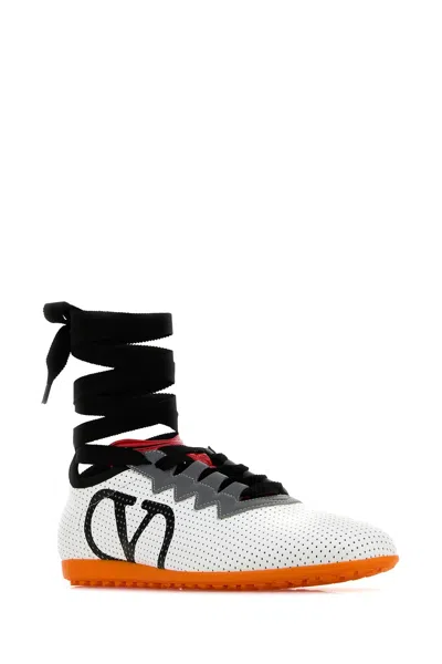 Valentino Chromathon Low-top Sneakers In Perforated Leather