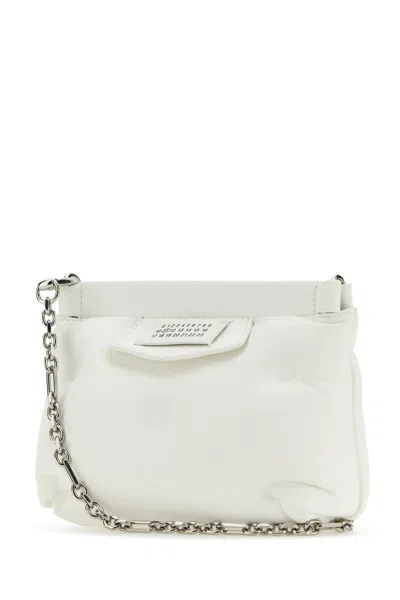 Maison Margiela Borsa A Tracolla Glam Slam Red Carpet Mini In White