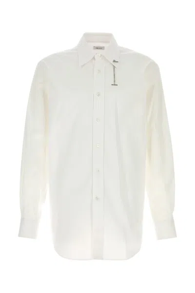 Alexander Mcqueen Classic Tailored Poplin Shirt For Men