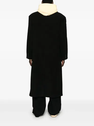 Bluemarble Single-breasted Coat In Black
