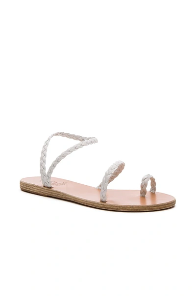 Shop Ancient Greek Sandals Eleftheria Sandal In White & White