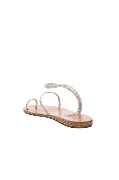 Shop Ancient Greek Sandals Eleftheria Sandal In White & White