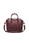 Givenchy Medium Antigona Sugar Leather Satchel In Oxblood