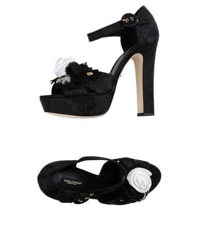 Shop Dolce & Gabbana Sandals In Black