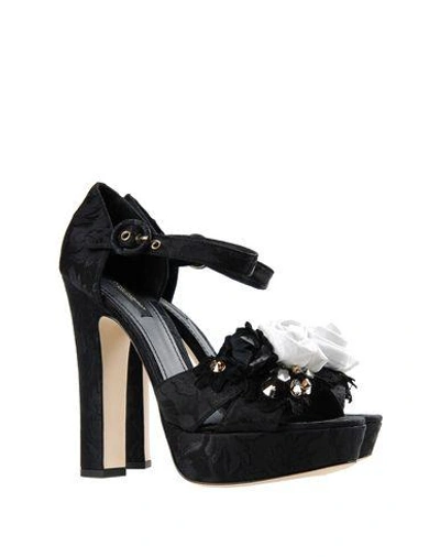 Shop Dolce & Gabbana Sandals In Black