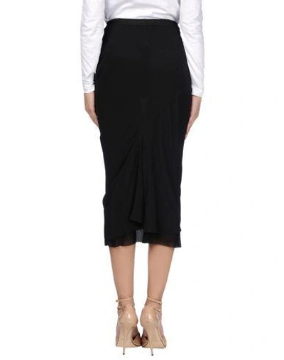 Shop Rick Owens 3/4 Length Skirt In Black