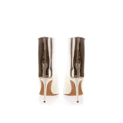 Alexandre Vauthier Multicolor Patent Leather Statement Boots In Multicolor