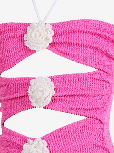 Nessi Byrd Girls Nilia Swimsuit In Pink