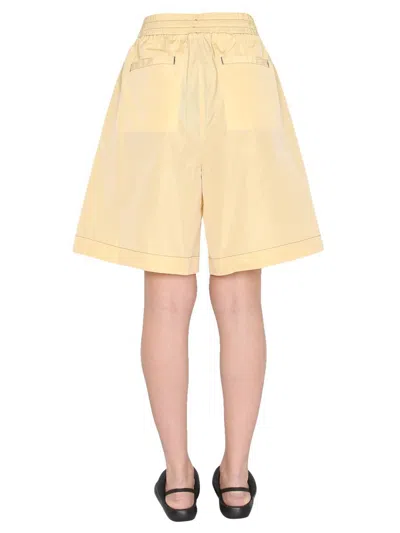 Sunnei Patch Shorts In Beige