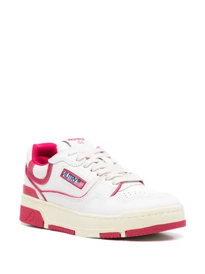 Autry 'clc' White Sneakers With Logo Patch On The Tongue And Logo Print On The Heel