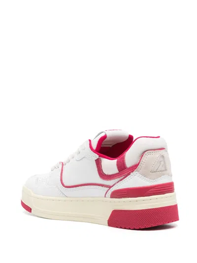 Autry 'clc' White Sneakers With Logo Patch On The Tongue And Logo Print On The Heel