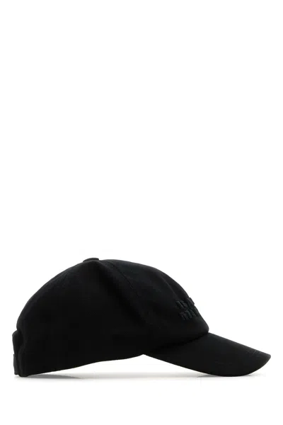 Isabel Marant Woman Black Cotton Tedji Baseball Cap
