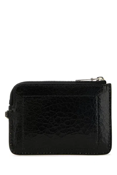 Alexander Mcqueen Cracked Leather Finish Wallet