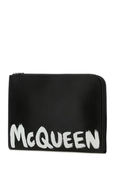 Alexander Mcqueen Logo-printed Zip-around Wallet