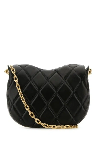 Burberry Black Leather Rocking Horse Shoulder Bag