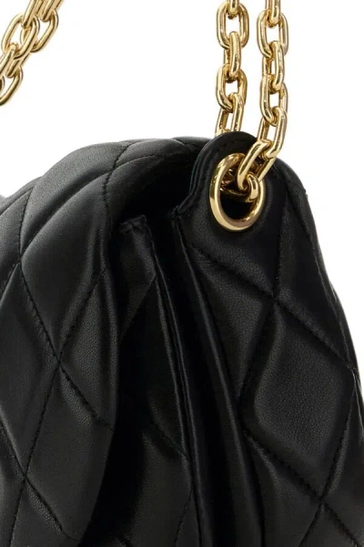 Burberry Black Leather Rocking Horse Shoulder Bag