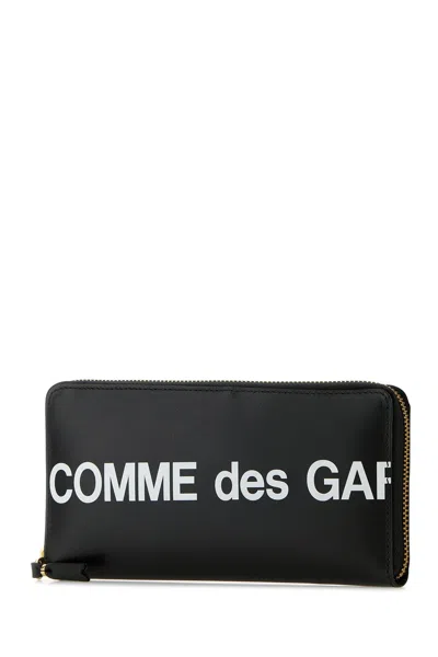Comme Des Garcon Black Leather Wallet