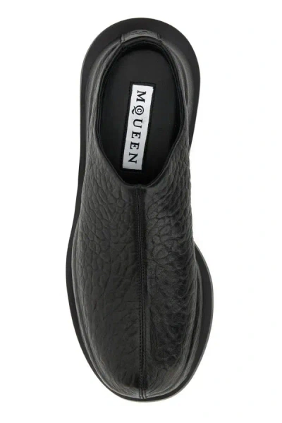 Alexander Mcqueen Black Wave Slides