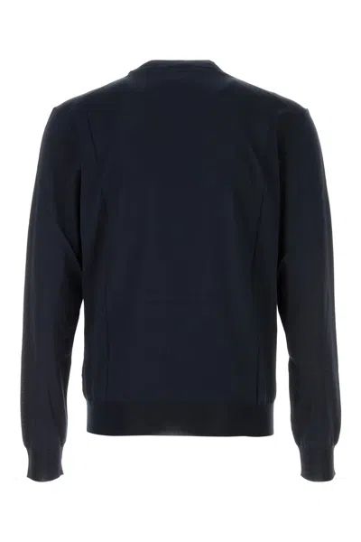 Prada Silk Crew Neck Sweater With Ribbed Cuffs