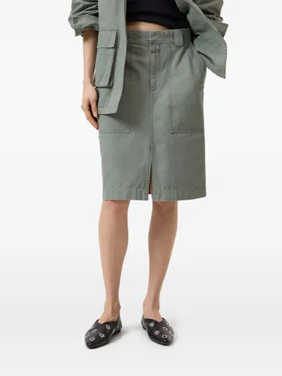 Closed Cotton Midi Skirt