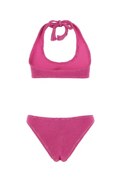Reina Olga Fuchsia Stretch Nylon Pilou Set Bikini