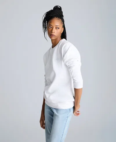 Kenneth Cole Site Exclusive!  Embroidered Logo Sweatshirt In White