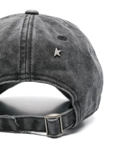 Golden Goose Journey Baseball Hat Cotton Twill Golden Embroidery Accessories