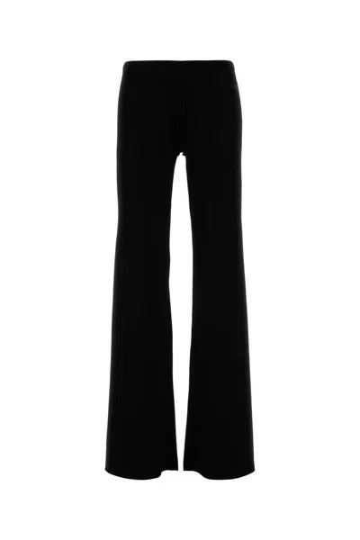 Balenciaga Black Activewear Flared Slim Lounge Pants In Black