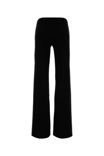 Balenciaga Black Activewear Flared Slim Lounge Pants In Black