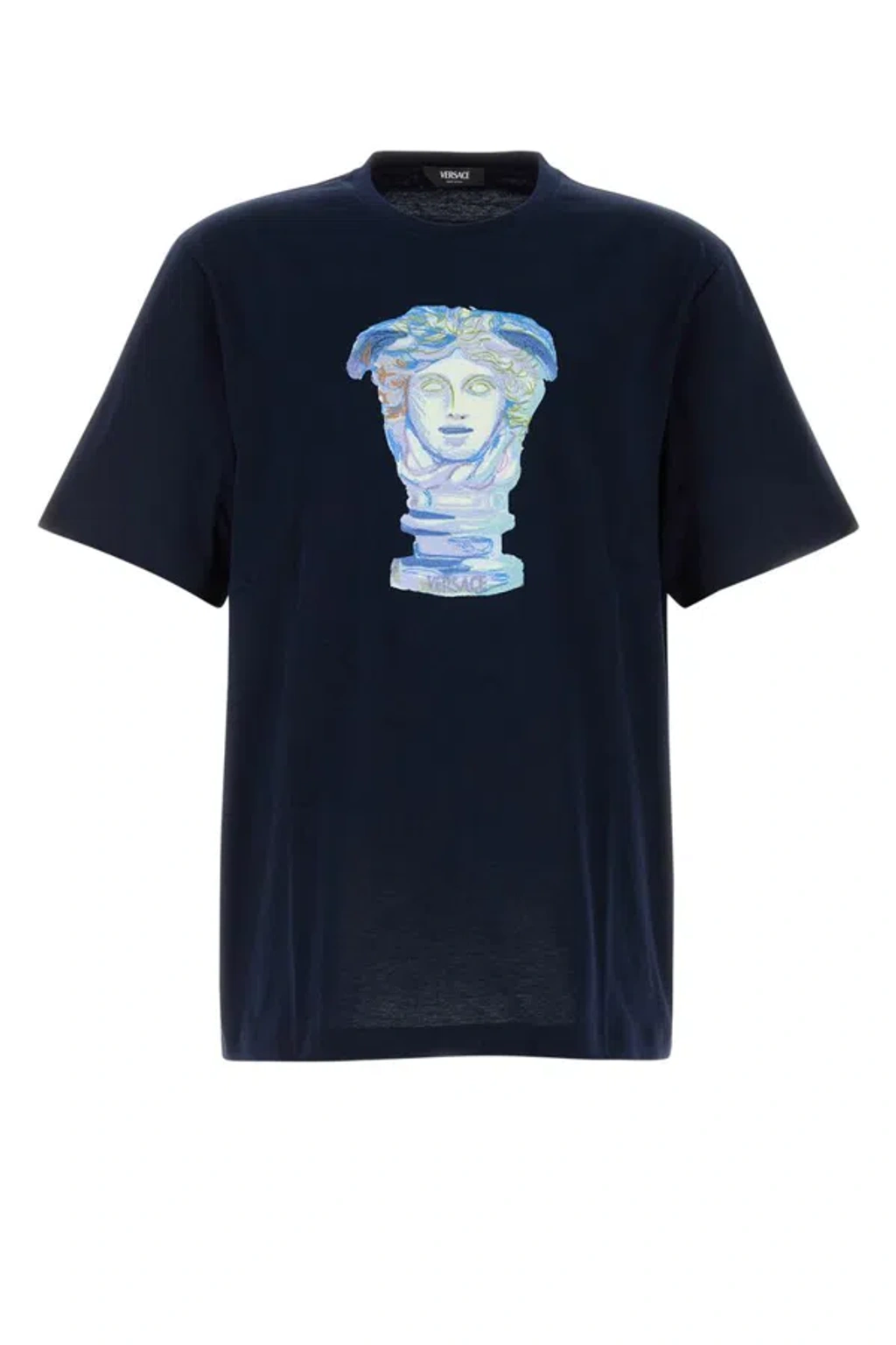 Tシャツ・カットソー Versace T-Shirt Compact Cotton Jersey Fabric Medusa Gall Versace T-shirt Compact Cotton Jersey Fabric + Medusa Gall