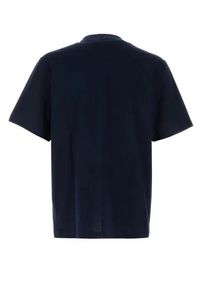 Versace T-shirt Compact Cotton Jersey Fabric + Medusa Gall In Navy