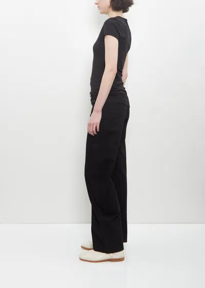 Lemaire Black Tops - T-shirts & Jerseys Women In Black